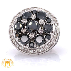 9.9ct Black Diamond and White Gold XL P.I.M.P. Ring