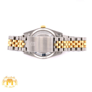 Rolex Datejust Watch with Two-tone Jubilee Bracelet (36 mm, factory diamond dial)