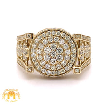 Load image into Gallery viewer, 14k Gold Monster #6 Ring with Round Diamond