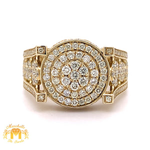 14k Gold Monster #6 Ring with Round Diamond