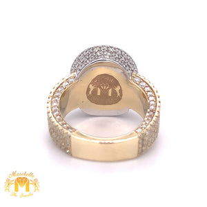 4.11ct Diamond and 14k Gold Cake Ring (tri-color)