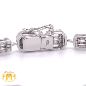 VVS/vs high clarity diamonds set in a 18k White Gold Ladies' Bracelet with Baguette & Round Diamond  (VVS-VS baguettes)
