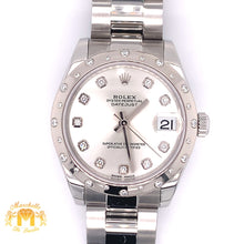 Load image into Gallery viewer, 31mm Ladies’ Rolex Datejust Watch with Stainless Steel Oyster Bracelet (factory diamond dial &amp; bezel)