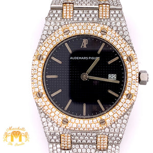 Iced Out Audemars Piguet  AP Diamond Watch (33mm, factory two-tone)