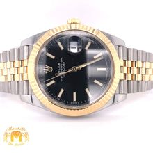 Load image into Gallery viewer, 41mm Rolex Datejust 2 Watch with Two-tone Jubilee Bracelet (fluted bezel, black dial)