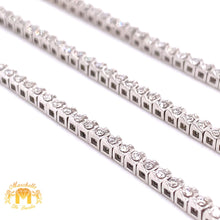 Load image into Gallery viewer, White Gold and Diamond Tennis Bracelet with Round Diamond (VS2 diamonds)