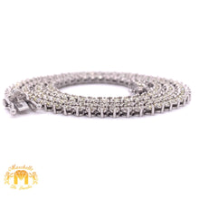 Load image into Gallery viewer, 5.87ct Diamond and 14k Gold Tennis Chain (martini setting, 3 pointers)