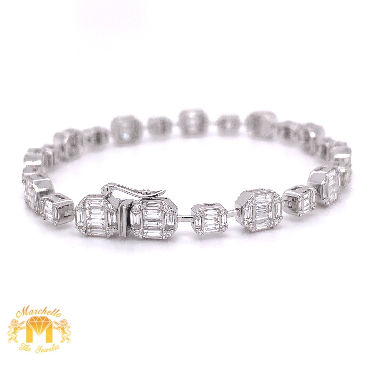 4.44ct Baguette & Round Diamond Ladies' Bracelet (VVS baguettes)