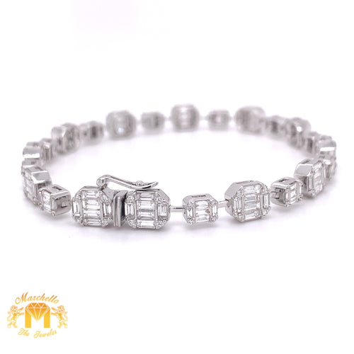 4.44ct Baguette & Round Diamond Ladies' Bracelet (VVS baguettes)