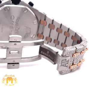 Iced Out 42mm Audemars Piguet  AP Diamond Watch (custom two-tone)