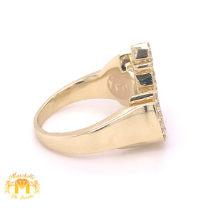 14k Gold and Diamond Allah Ring