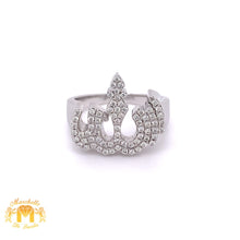 Load image into Gallery viewer, 14k Gold and Diamond Allah Ring