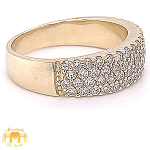 14k Gold Diamond Band  (4 rows)