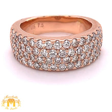 Load image into Gallery viewer, 14k Gold Diamond Band  (4 rows)