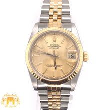 Load image into Gallery viewer, 31mm Rolex Datejust Watch with Two-tone Jubilee Bracelet (newer model, tuxedo dial)