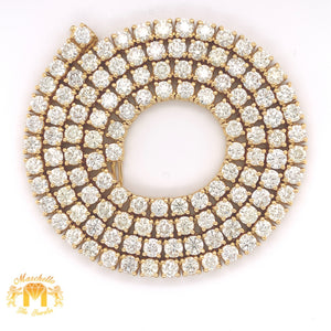 47.60ct Round Diamond and 14k Gold Tennis Chain (40 pointers)
