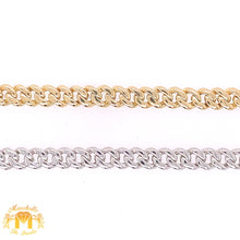 Load image into Gallery viewer, Gold and Diamond 5mm Miami Cuban Bracelet (solid, box clasp)