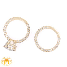 Load image into Gallery viewer, 14k Gold 2-piece Bridal Set with round diamonds (high rise)