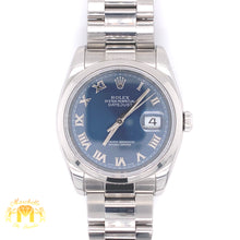 Load image into Gallery viewer, 36mm Rolex Datejust Watch with Stainless Steel Oyster Bracelet (newer model)