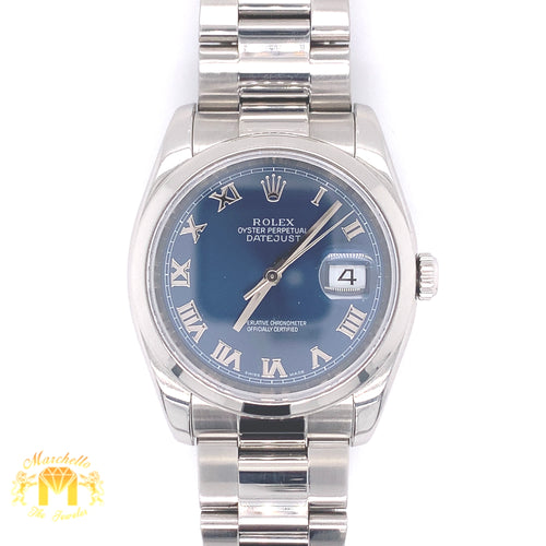 36mm Rolex Datejust Watch with Stainless Steel Oyster Bracelet (newer model)