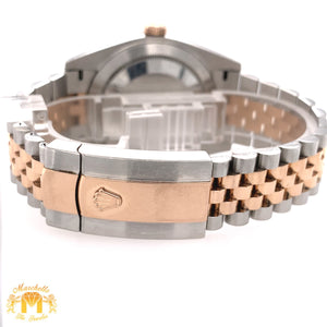 41mm Rolex Datejust 2 Watch with Two-tone Rose Gold Jubilee Band (fluted bezel, chocolate dial)