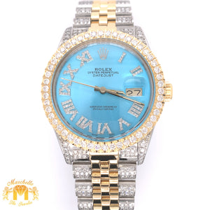 36mm Stainless Steel Rolex Datejust Watch with Two-tone Jubilee Bracelet (quick-set, choose your color)