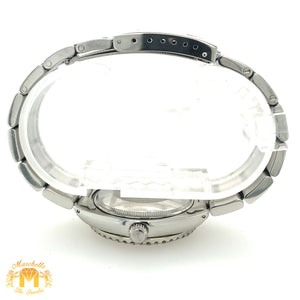 34mm Rolex Oyster Perpetual Diamond Watch with Custom Diamond Bezel