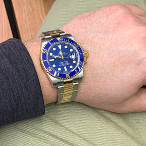 40mm Rolex Submariner Watch with Two-tone Oyster Bracelet (Papers: Year 2019)