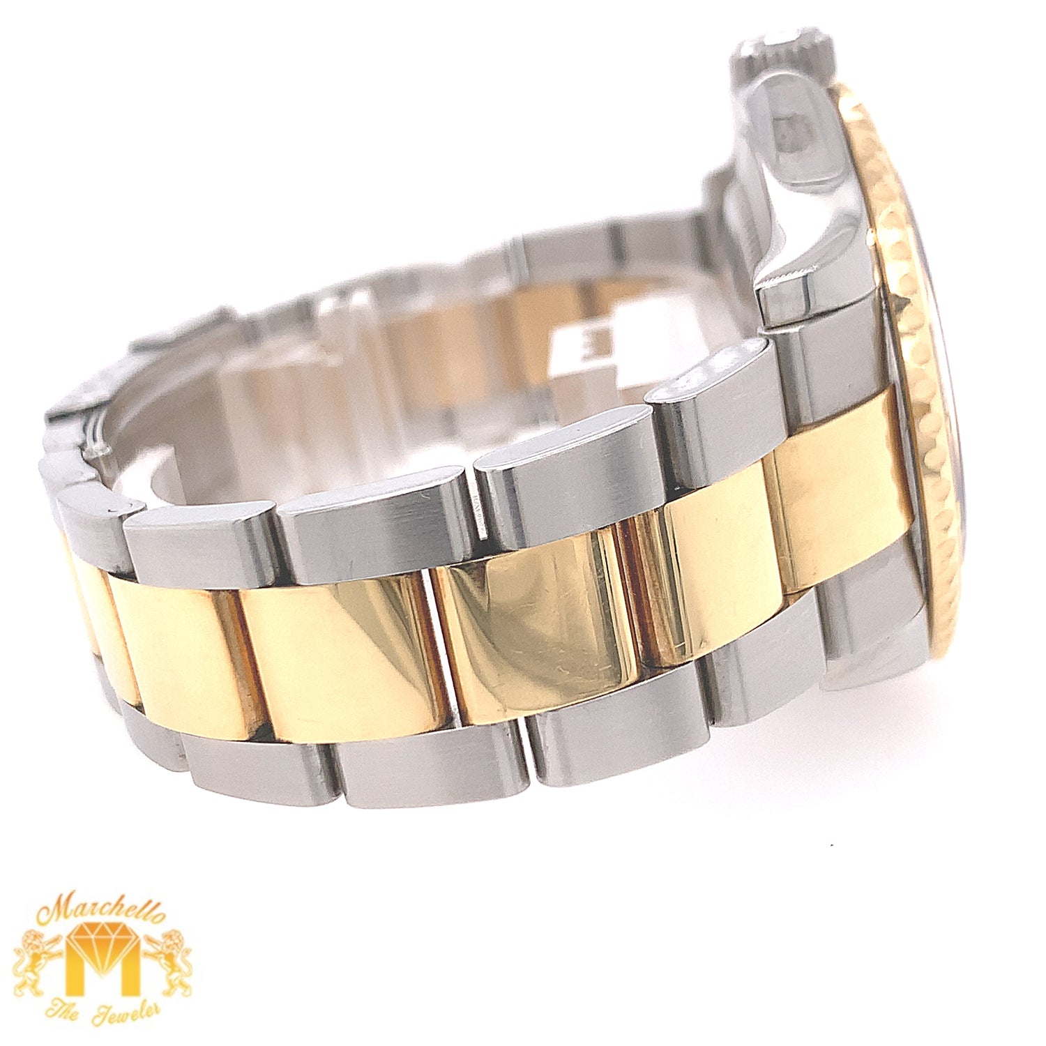 40mm Two-tone Rolex Yacht Master Watch