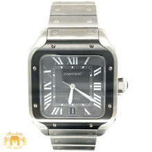 Load image into Gallery viewer, 40mm Santos de Cartier Stainless Steel Watch (gray dial, papers)
