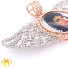 Load image into Gallery viewer, 14k Gold Wings Memory Picture Diamond Pendant &amp; Gold Chain Set