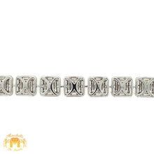 Load image into Gallery viewer, 8.65ct Diamond 18k White Gold Square Link Bracelet (large VVS baguettes, available in two sizes)