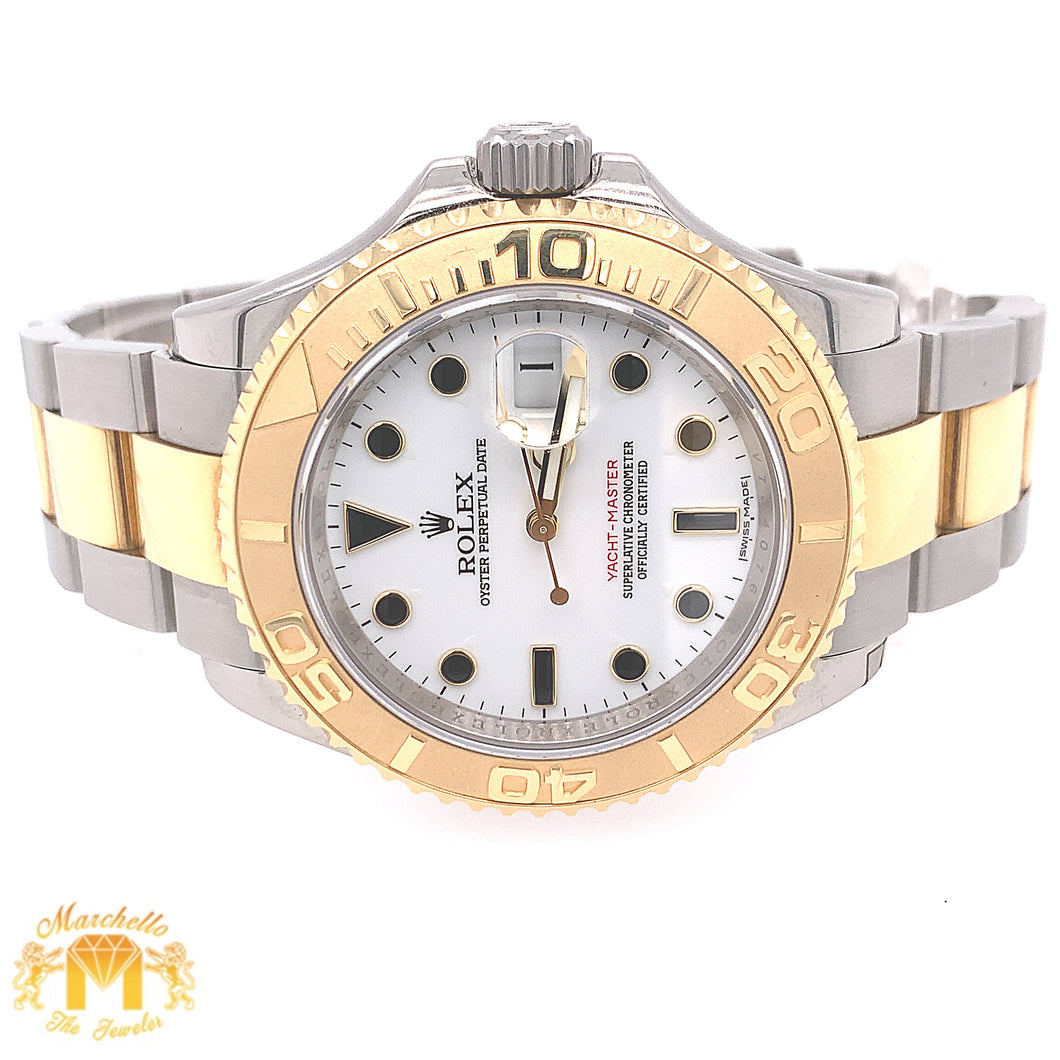 40mm Two-tone Rolex Yacht Master Watch