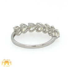 Load image into Gallery viewer, 18k White Gold 7 Hearts Ladies&#39; Diamond Ring (VS diamonds)