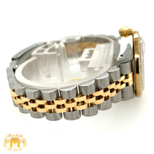 Load image into Gallery viewer, 26mm Ladies’ Rolex Datejust Diamond  Watch with Two-tone Jubilee Bracelet (custom black diamond dial)