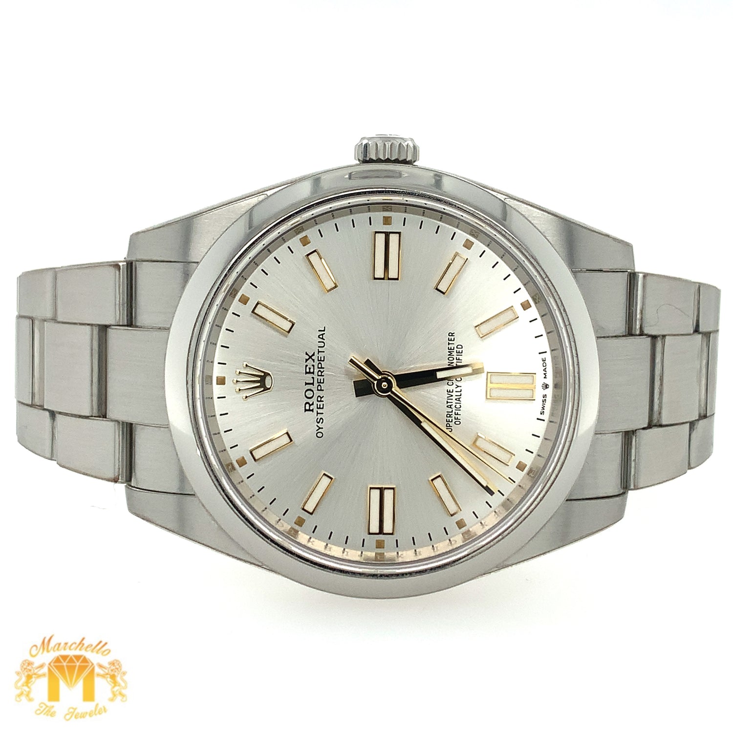 41mm Rolex Oyster Perpetual Watch with Stainless Steel Oyster Bracelet (year: 2022, never worn, papers)