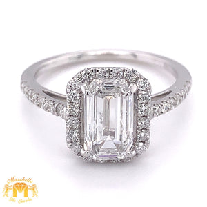 18k White Gold Engagement Diamond Ring (GIA certified internally flawless diamond)
