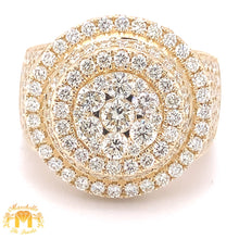 Load image into Gallery viewer, 14k Gold Cake Ring with Round Diamond