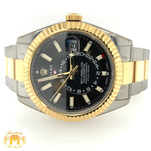 Rolex Sky-dweller Watch with Two-tone Oyster Bracelet (year 2020, Rolex papers)