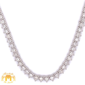 5.87ct Diamond and 14k Gold Tennis Chain (martini setting, 3 pointers)