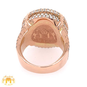 4.24ct Diamond 14k Gold Round Ring (side diamonds)