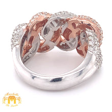 Load image into Gallery viewer, 4.2ct Diamond 14k Gold Diamond Puffed XL Cuban Link Ring