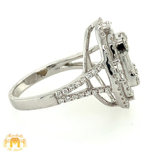 Load image into Gallery viewer, 18k White Gold Ladies&#39; Oval Diamond Ring (large VVS baguettes)