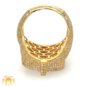 4.59ct Diamond Yellow Gold Money Sign Ring (3D)