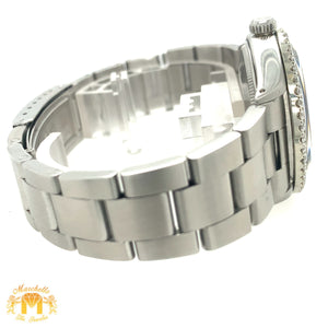 34mm Rolex Oyster Perpetual Diamond Watch with Custom Diamond Bezel