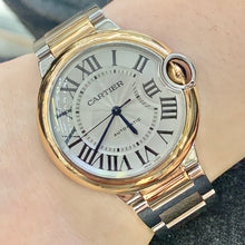Load image into Gallery viewer, 36mm Ballon Bleu De Cartier Watch, Rose Gold and Stainless Steel