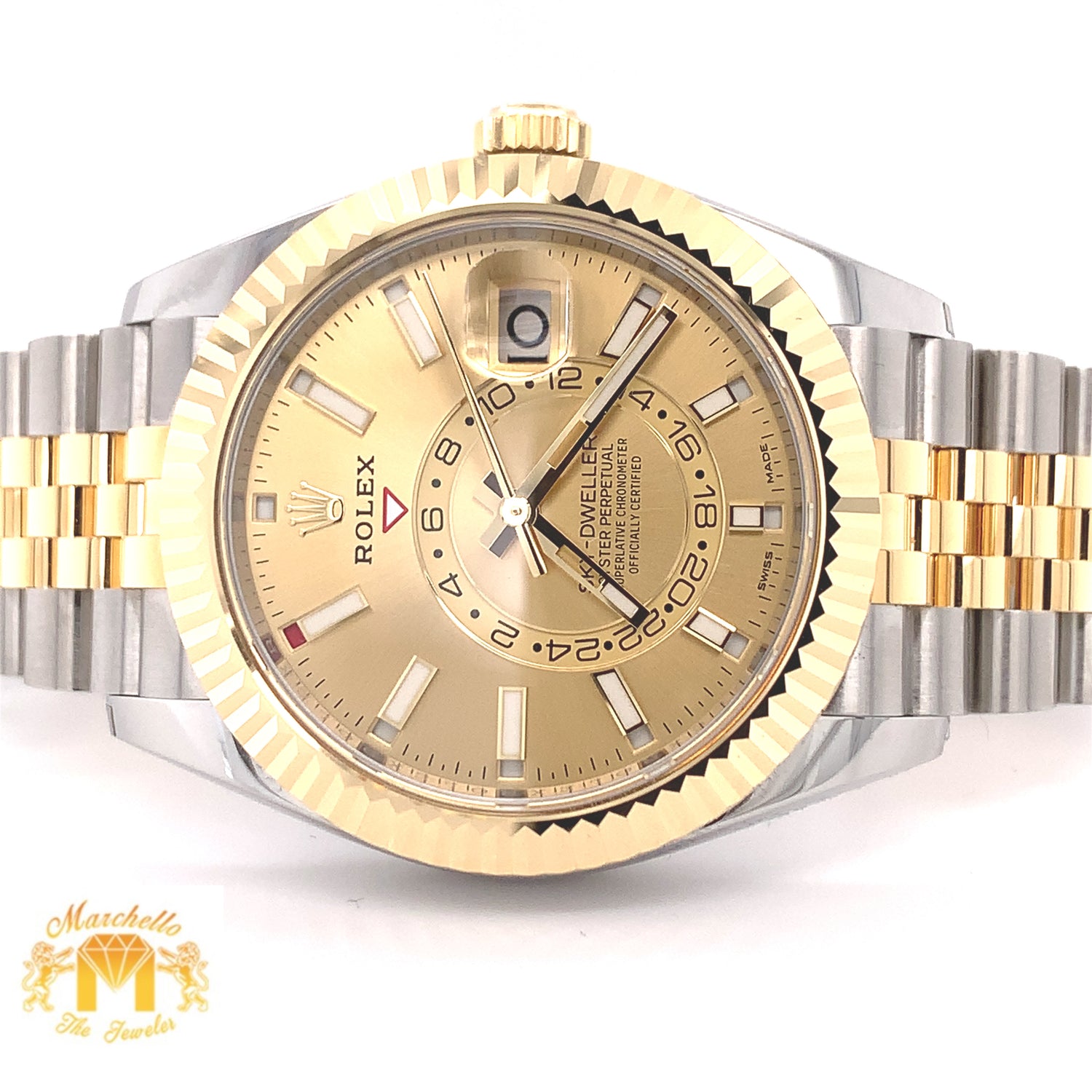 Rolex Sky-dweller Watch with Two-tone Jubilee Bracelet (year 2022, papers)