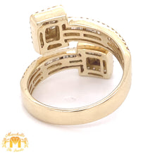 Load image into Gallery viewer, 14k Gold Twin Squares Ladies&#39; Diamond Ring