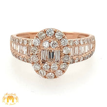 Load image into Gallery viewer, 14k Gold Oval-shaped Engagement Diamond Ring (choose gold color)