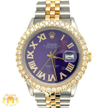 Load image into Gallery viewer, 36mm Rolex Datejust Diamond Watch with Two-tone Jubilee Bracelet (quick-set)